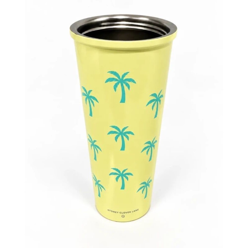 Stoney Clover Lane x Target Palm Tree Tumbler Yellow Teal 24.7 oz Cup Only